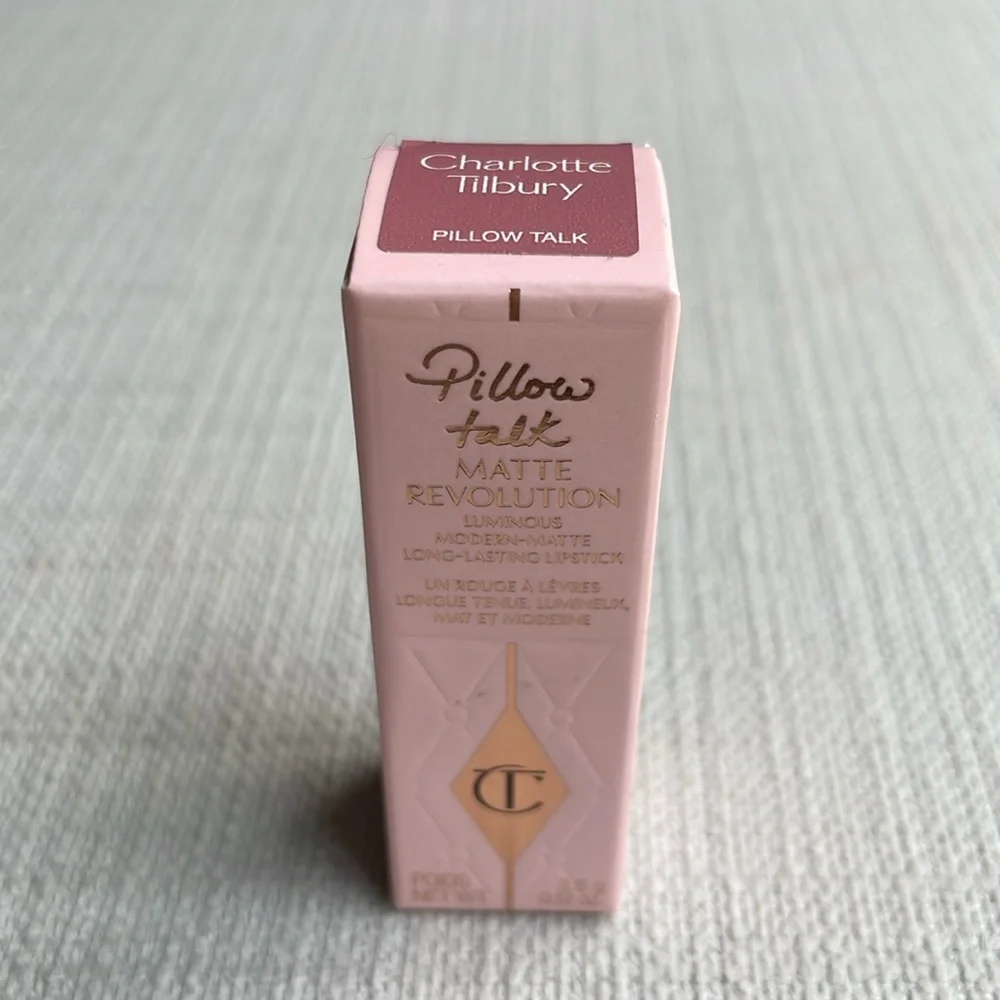 Charlotte Tilbury full sized Matte Revolution Lipstick pillow talk